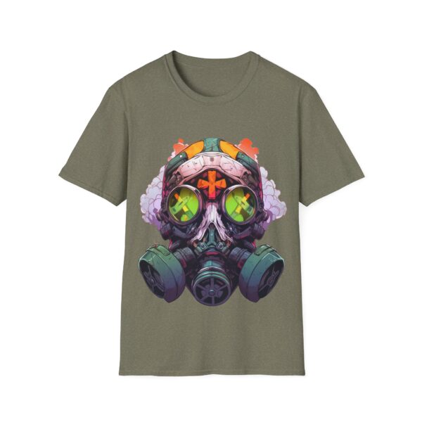 Colorful Facemask T-Shirt | Unisex Softstyle Tee - Free Yourself Design - Image 9