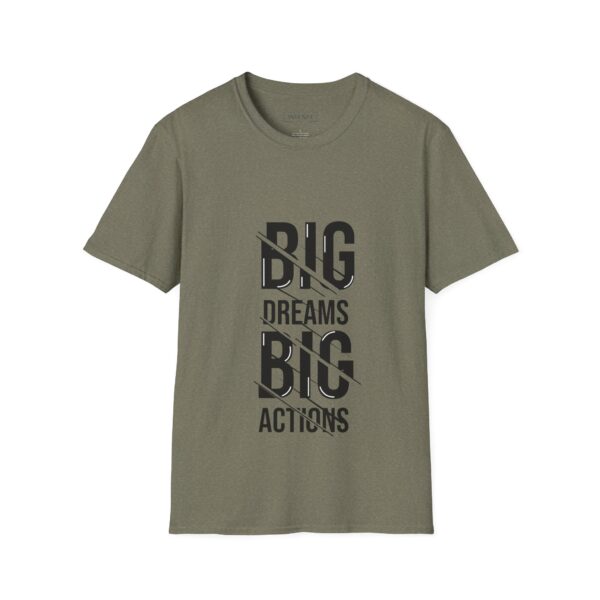 Big dreams big action Unisex T-Shirt - Wolf Moon Mountains Camper Nature Camping Shirt - Image 6