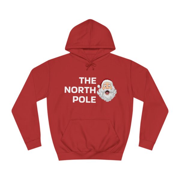 Christmas Sweater Unisex College Hoodie - The North Pole Edition Perfect Xmas Gift for Him and Her, Holiday Hooded Sweatshirt, Winter - Image 8