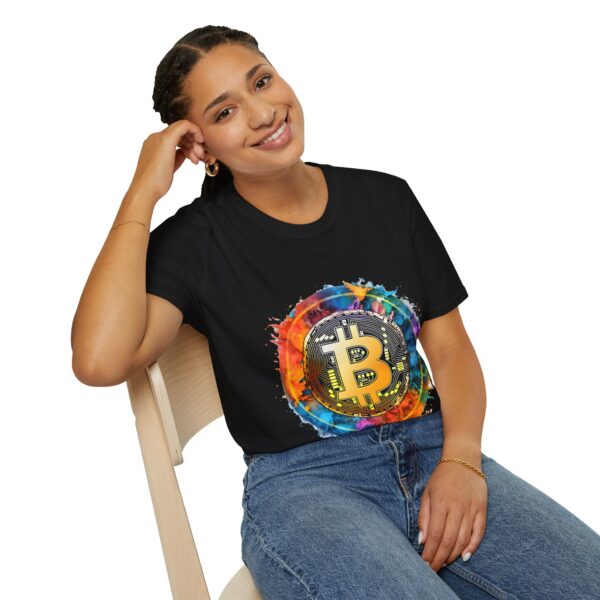 Bitcoin Themed Shirt, Cryptocurrency Tee, Unisex Softstyle T-Shirt, Gift for Bitcoin Enthusiast, BTC Shirt, Finance Apparel - Image 9