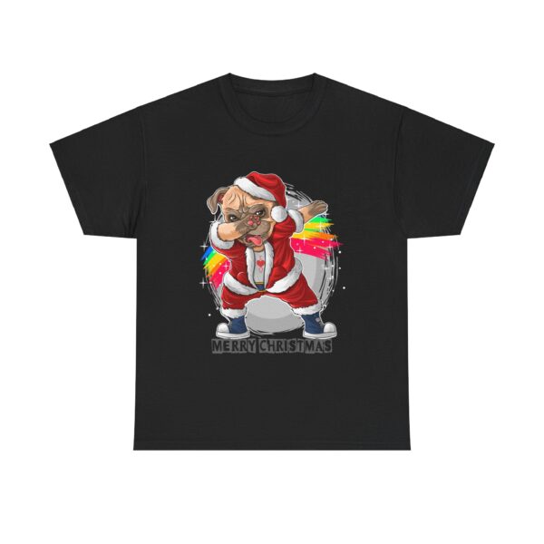 Santa Claus the Cute Pug Unisex Tee, Holiday Dog Lover Gift Shirt, Christmas Graphic T-Shirt, Funny Festive Animal Apparel, Winter Season - Image 5