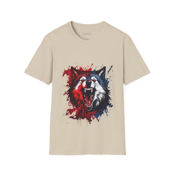 Wolf Lover Unisex T-Shirt Wolf Moon Mountains Camper Nature Camping Shirt - Image 3