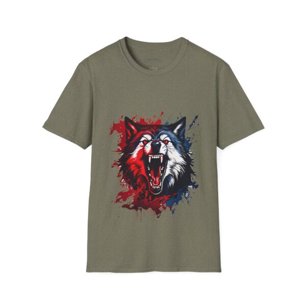 Wolf Lover Unisex T-Shirt Wolf Moon Mountains Camper Nature Camping Shirt - Image 9