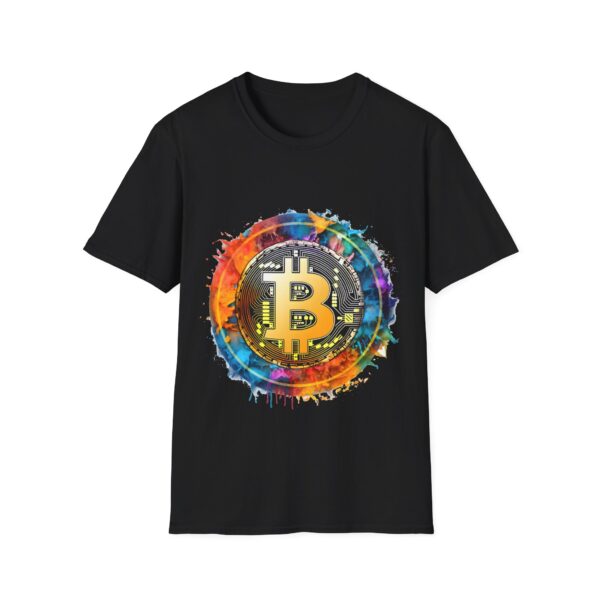 Bitcoin Themed Shirt, Cryptocurrency Tee, Unisex Softstyle T-Shirt, Gift for Bitcoin Enthusiast, BTC Shirt, Finance Apparel - Image 6