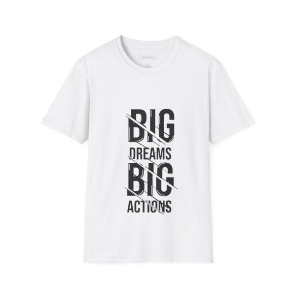 Big dreams big action Unisex T-Shirt - Wolf Moon Mountains Camper Nature Camping Shirt