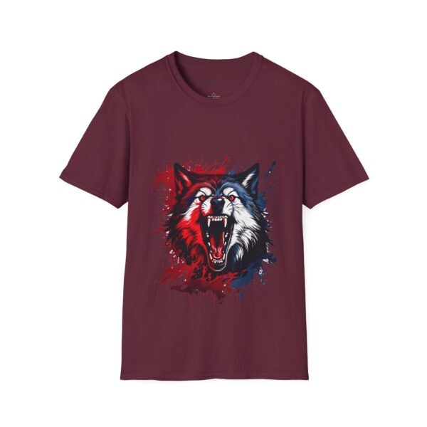 Wolf Lover Unisex T-Shirt Wolf Moon Mountains Camper Nature Camping Shirt - Image 6