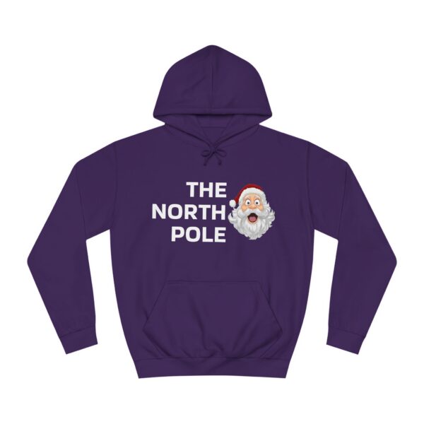 Christmas Sweater Unisex College Hoodie - The North Pole Edition Perfect Xmas Gift for Him and Her, Holiday Hooded Sweatshirt, Winter - Image 6