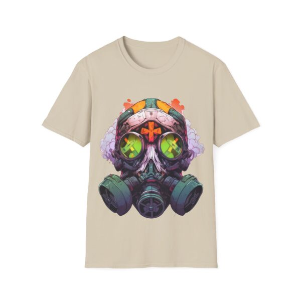 Colorful Facemask T-Shirt | Unisex Softstyle Tee - Free Yourself Design - Image 3