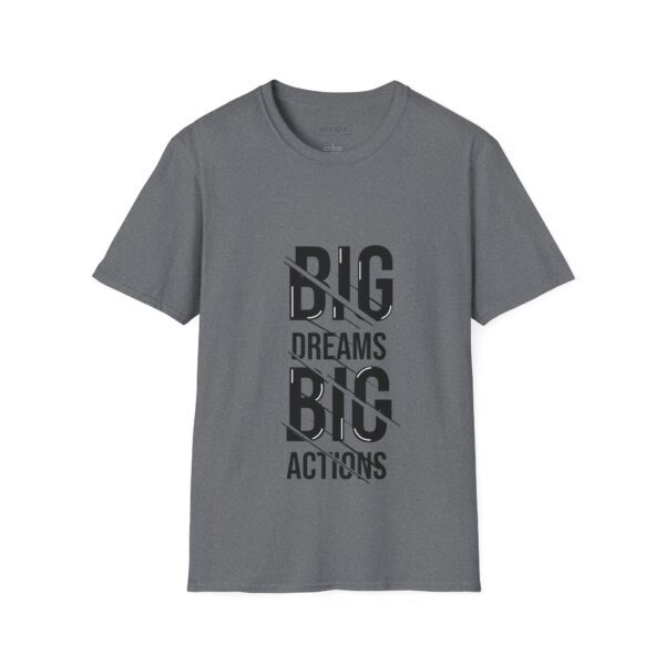 Big dreams big action Unisex T-Shirt - Wolf Moon Mountains Camper Nature Camping Shirt - Image 7