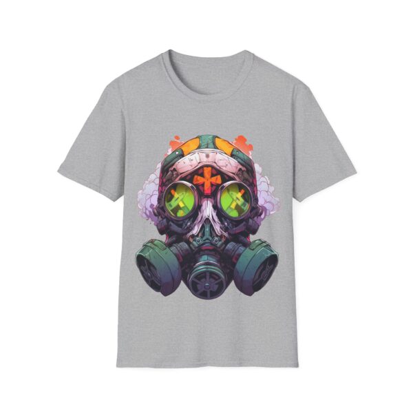 Colorful Facemask T-Shirt | Unisex Softstyle Tee - Free Yourself Design - Image 4