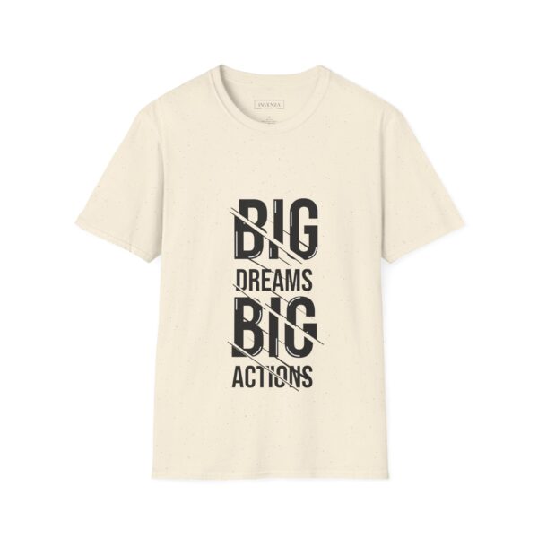 Big dreams big action Unisex T-Shirt - Wolf Moon Mountains Camper Nature Camping Shirt - Image 5