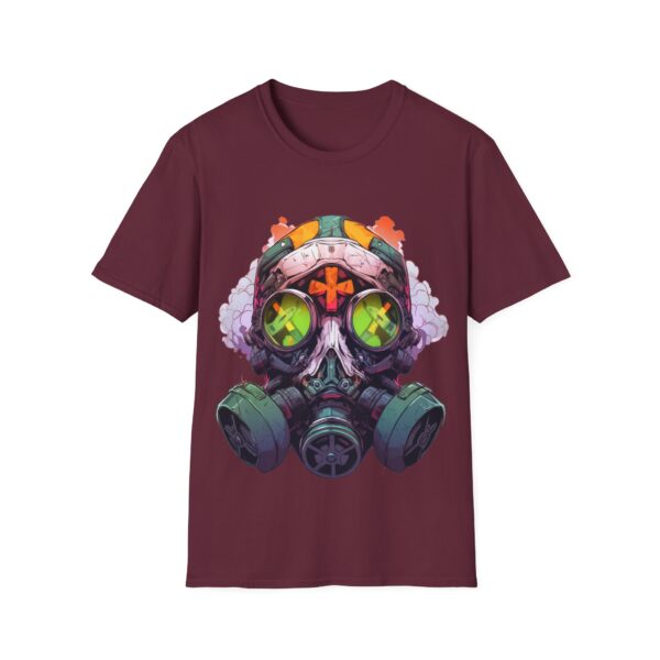 Colorful Facemask T-Shirt | Unisex Softstyle Tee - Free Yourself Design - Image 6