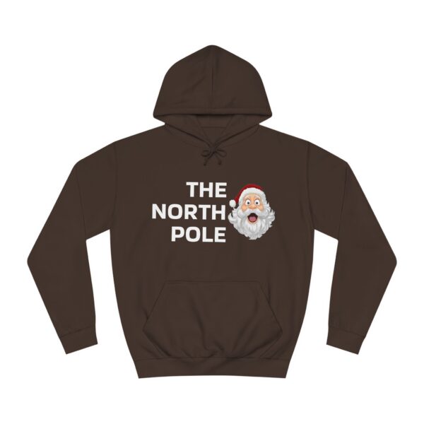 Christmas Sweater Unisex College Hoodie - The North Pole Edition Perfect Xmas Gift for Him and Her, Holiday Hooded Sweatshirt, Winter - Image 2