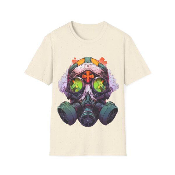 Colorful Facemask T-Shirt | Unisex Softstyle Tee - Free Yourself Design - Image 8