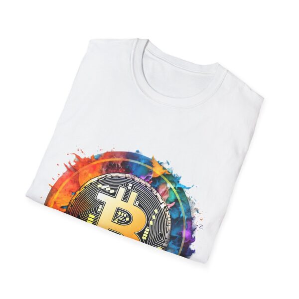 Bitcoin Themed Shirt, Cryptocurrency Tee, Unisex Softstyle T-Shirt, Gift for Bitcoin Enthusiast, BTC Shirt, Finance Apparel - Image 2