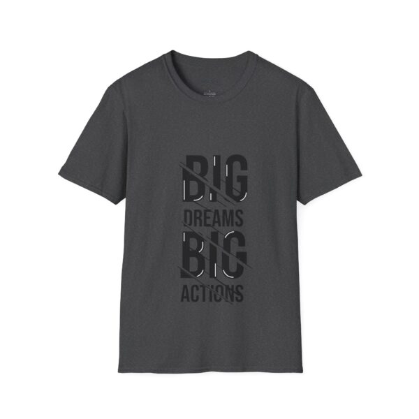 Big dreams big action Unisex T-Shirt - Wolf Moon Mountains Camper Nature Camping Shirt - Image 8