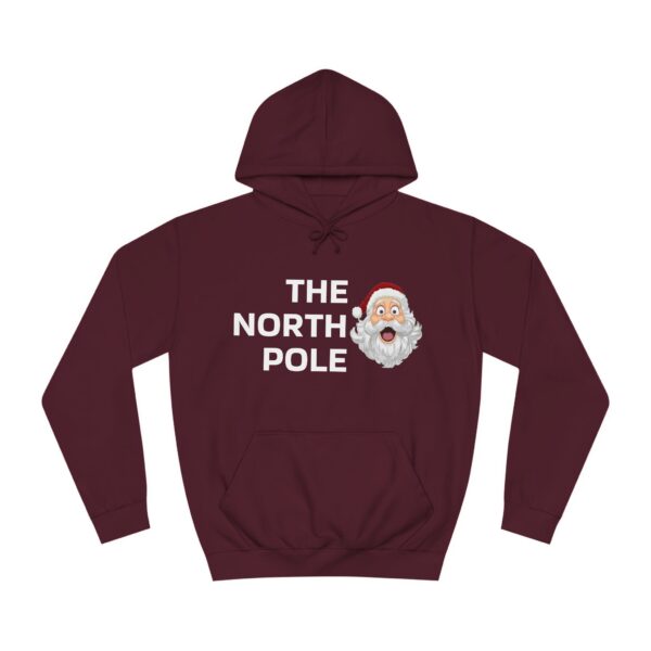 Christmas Sweater Unisex College Hoodie - The North Pole Edition Perfect Xmas Gift for Him and Her, Holiday Hooded Sweatshirt, Winter - Image 7