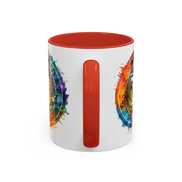 Bitcoin Accent Mug, Cryptocurrency Coffee Cup, Blockchain Theme Tea Mug, Digital Currency Latte Mug, Finance Investor Gift, Stock Market Mug - Image 16