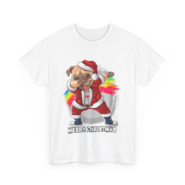 Santa Claus the Cute Pug Unisex Tee, Holiday Dog Lover Gift Shirt, Christmas Graphic T-Shirt, Funny Festive Animal Apparel, Winter Season - Image 3