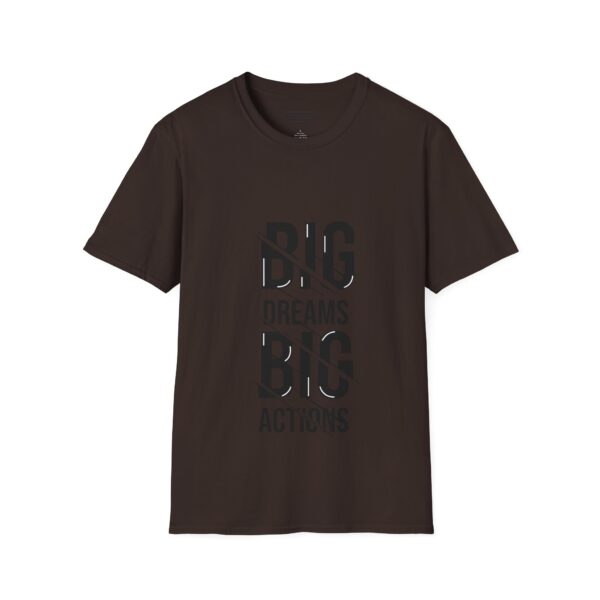 Big dreams big action Unisex T-Shirt - Wolf Moon Mountains Camper Nature Camping Shirt - Image 21
