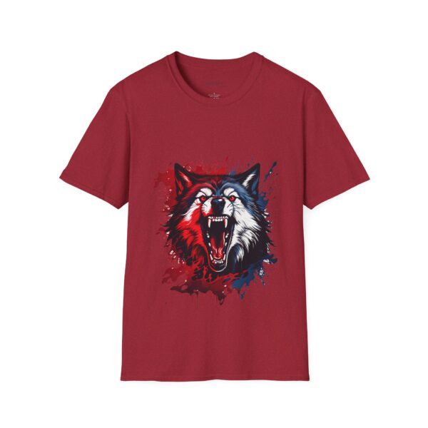 Wolf Lover Unisex T-Shirt Wolf Moon Mountains Camper Nature Camping Shirt - Image 57
