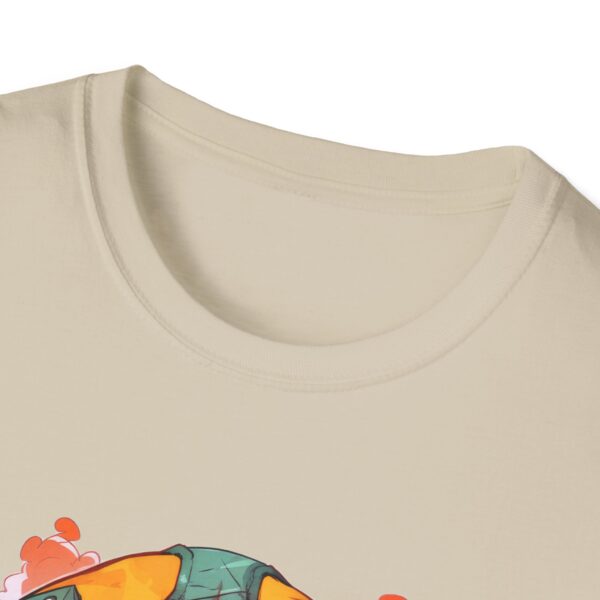 Colorful Facemask T-Shirt | Unisex Softstyle Tee - Free Yourself Design - Image 11
