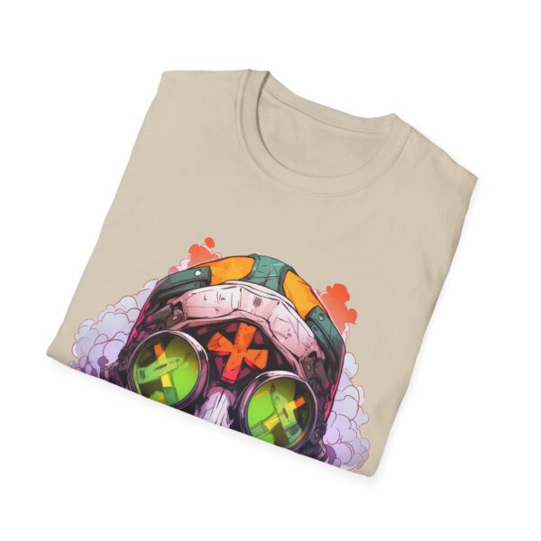 Colorful Facemask T-Shirt | Unisex Softstyle Tee - Free Yourself Design - Image 12