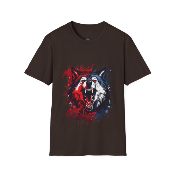 Wolf Lover Unisex T-Shirt Wolf Moon Mountains Camper Nature Camping Shirt - Image 25