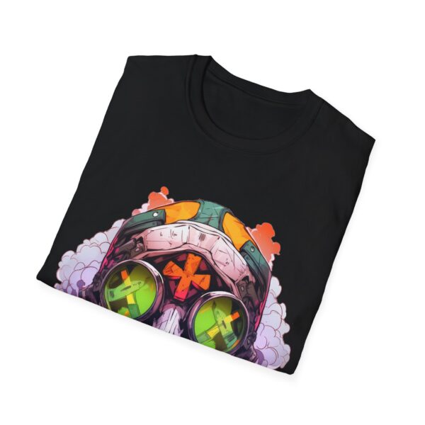 Colorful Facemask T-Shirt | Unisex Softstyle Tee - Free Yourself Design - Image 8