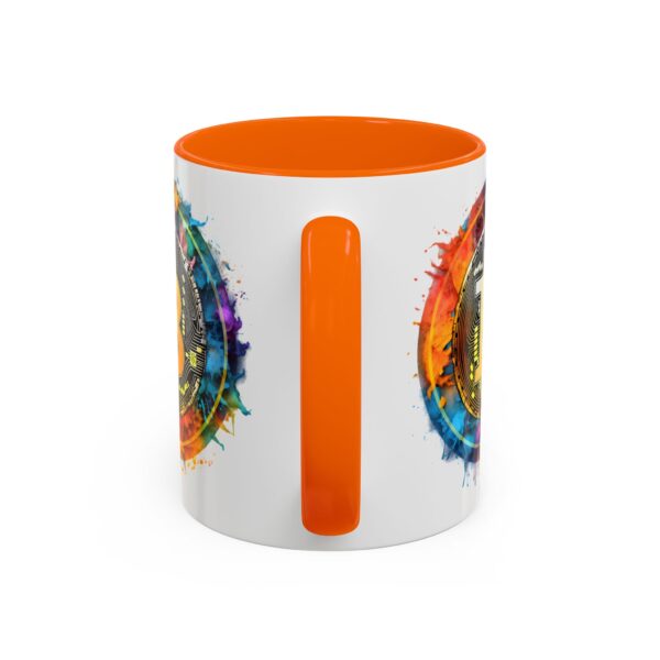 Bitcoin Accent Mug, Cryptocurrency Coffee Cup, Blockchain Theme Tea Mug, Digital Currency Latte Mug, Finance Investor Gift, Stock Market Mug - Image 24