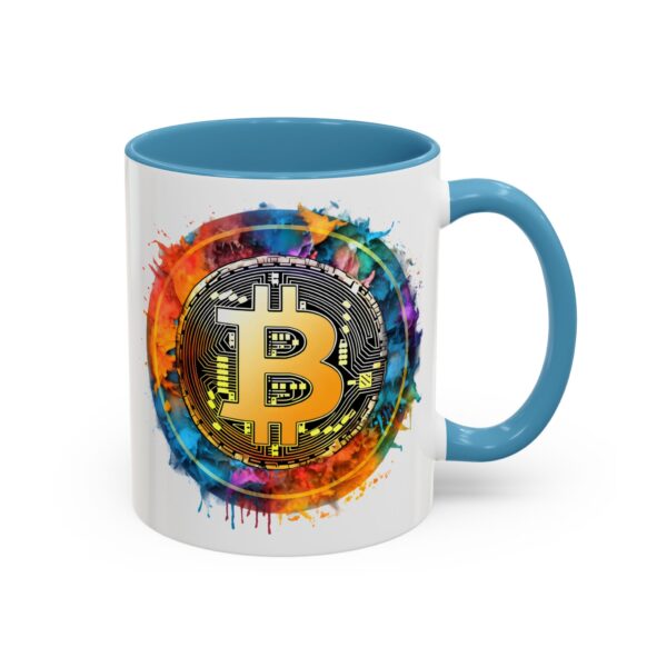 Bitcoin Accent Mug, Cryptocurrency Coffee Cup, Blockchain Theme Tea Mug, Digital Currency Latte Mug, Finance Investor Gift, Stock Market Mug - Image 18