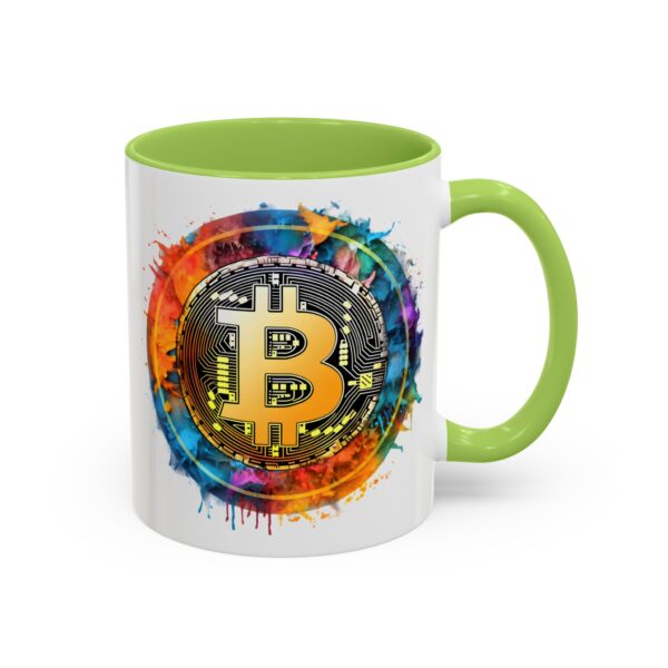 Bitcoin Accent Mug, Cryptocurrency Coffee Cup, Blockchain Theme Tea Mug, Digital Currency Latte Mug, Finance Investor Gift, Stock Market Mug - Image 34