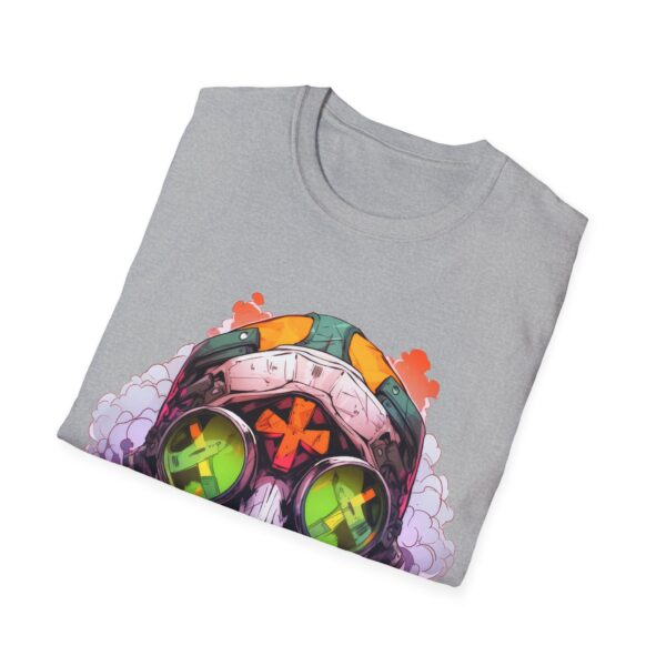 Colorful Facemask T-Shirt | Unisex Softstyle Tee - Free Yourself Design - Image 16