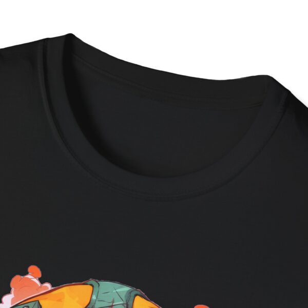 Colorful Facemask T-Shirt | Unisex Softstyle Tee - Free Yourself Design - Image 7