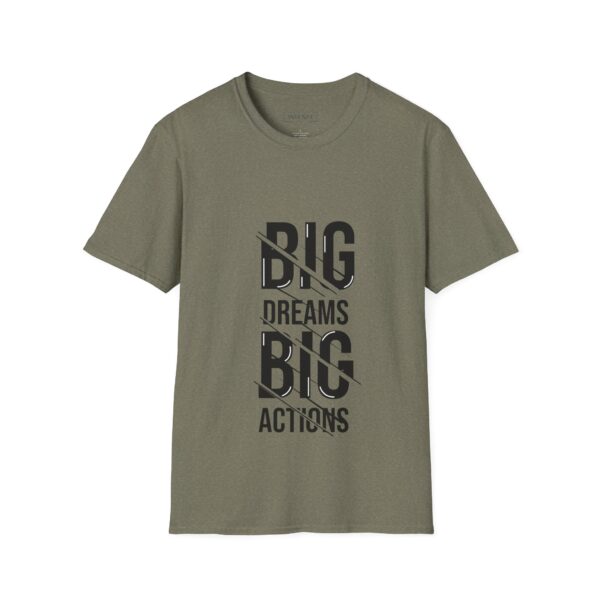 Big dreams big action Unisex T-Shirt - Wolf Moon Mountains Camper Nature Camping Shirt - Image 29