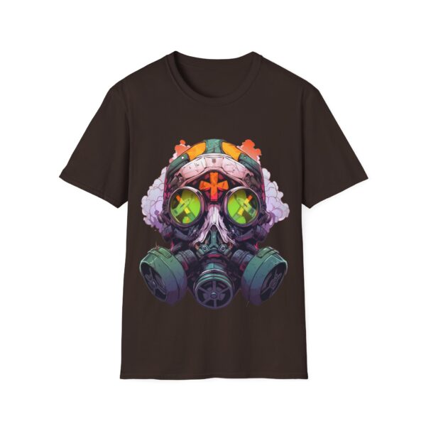 Colorful Facemask T-Shirt | Unisex Softstyle Tee - Free Yourself Design - Image 25