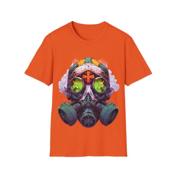 Colorful Facemask T-Shirt | Unisex Softstyle Tee - Free Yourself Design - Image 17