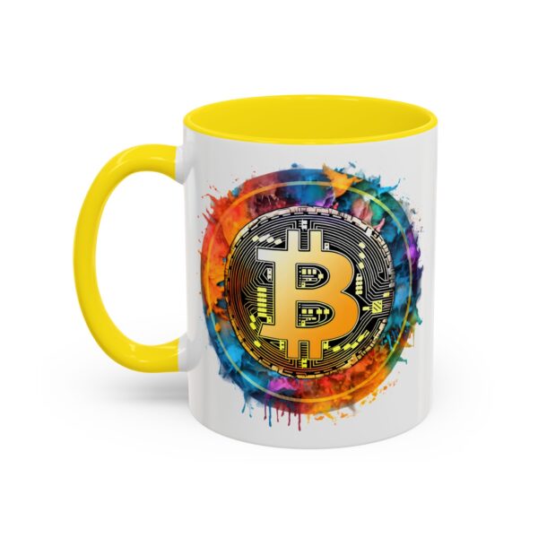 Bitcoin Accent Mug, Cryptocurrency Coffee Cup, Blockchain Theme Tea Mug, Digital Currency Latte Mug, Finance Investor Gift, Stock Market Mug - Image 31