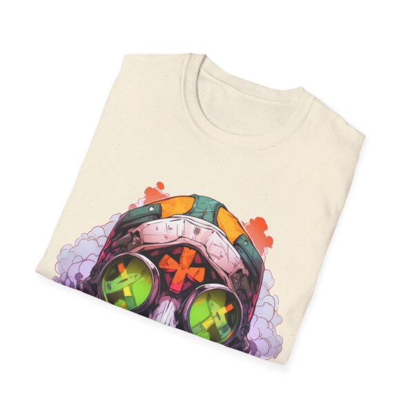Colorful Facemask T-Shirt | Unisex Softstyle Tee - Free Yourself Design - Image 32