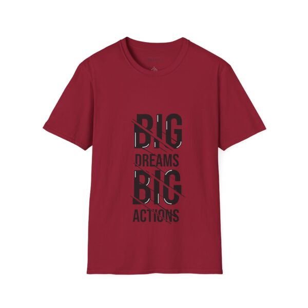 Big dreams big action Unisex T-Shirt - Wolf Moon Mountains Camper Nature Camping Shirt - Image 61