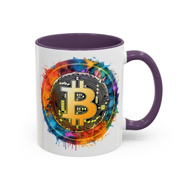 Bitcoin Accent Mug, Cryptocurrency Coffee Cup, Blockchain Theme Tea Mug, Digital Currency Latte Mug, Finance Investor Gift, Stock Market Mug - Image 26