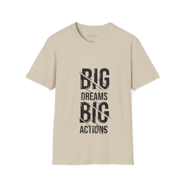 Big dreams big action Unisex T-Shirt - Wolf Moon Mountains Camper Nature Camping Shirt - Image 5