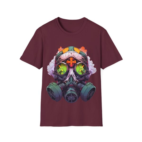 Colorful Facemask T-Shirt | Unisex Softstyle Tee - Free Yourself Design - Image 21