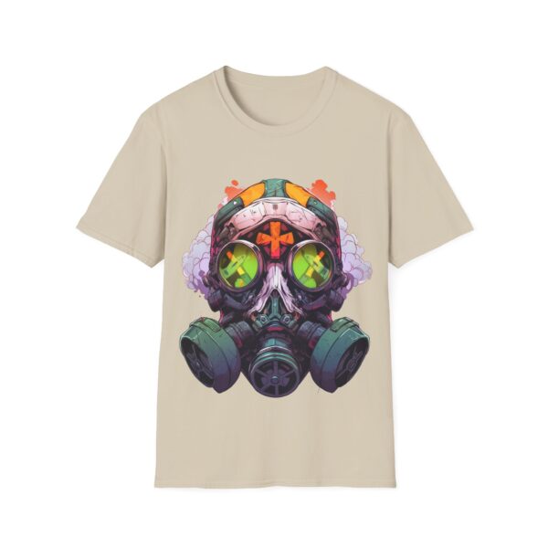 Colorful Facemask T-Shirt | Unisex Softstyle Tee - Free Yourself Design - Image 9