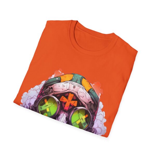 Colorful Facemask T-Shirt | Unisex Softstyle Tee - Free Yourself Design - Image 20