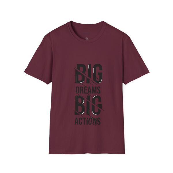 Big dreams big action Unisex T-Shirt - Wolf Moon Mountains Camper Nature Camping Shirt - Image 17