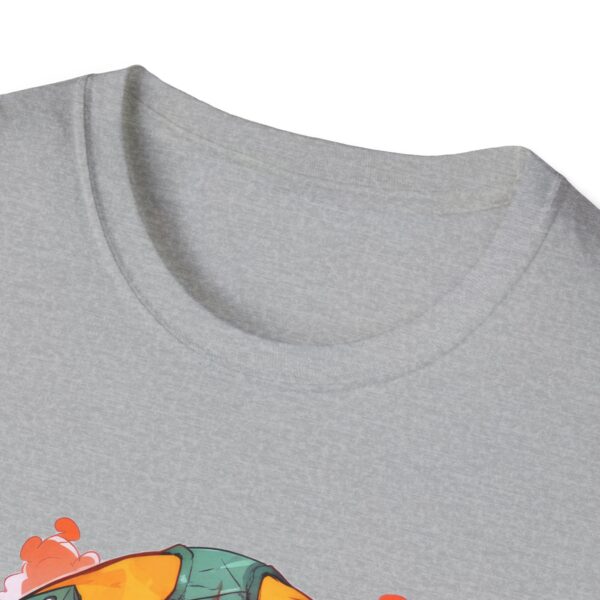Colorful Facemask T-Shirt | Unisex Softstyle Tee - Free Yourself Design - Image 15