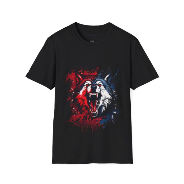 Wolf Lover Unisex T-Shirt Wolf Moon Mountains Camper Nature Camping Shirt - Image 5