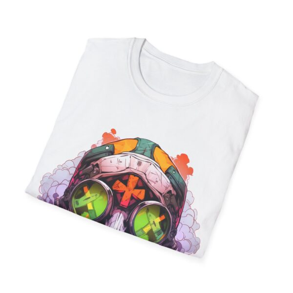 Colorful Facemask T-Shirt | Unisex Softstyle Tee - Free Yourself Design - Image 4