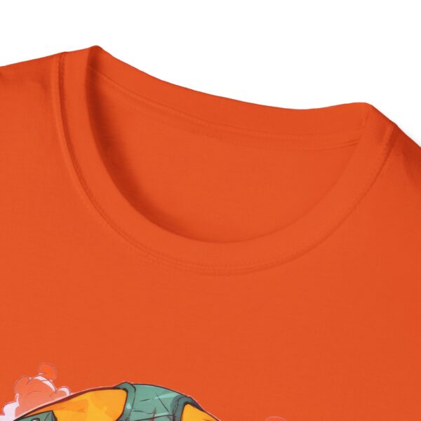Colorful Facemask T-Shirt | Unisex Softstyle Tee - Free Yourself Design - Image 19